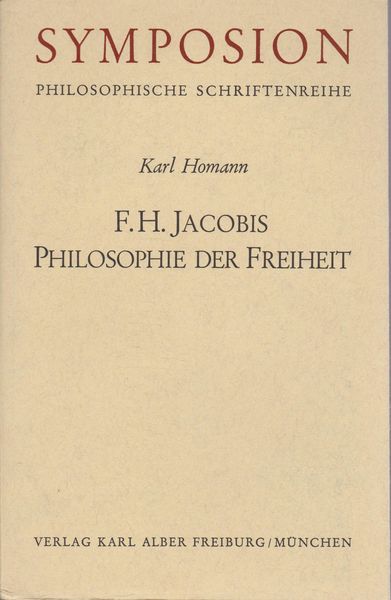 F.H. Jacobis Philosophie der Freiheit