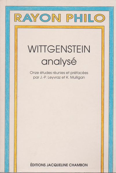 Wittgenstein analyse : onze etudes