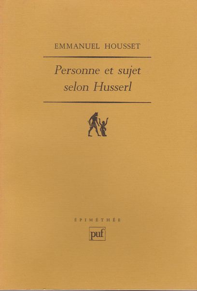 Personne et sujet selon Husserl