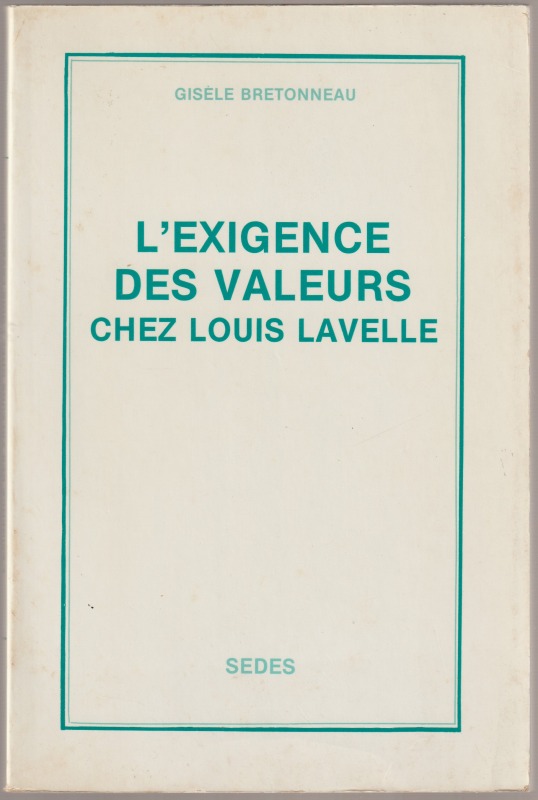 L'exigence des valeurs chez Louis Lavelle.