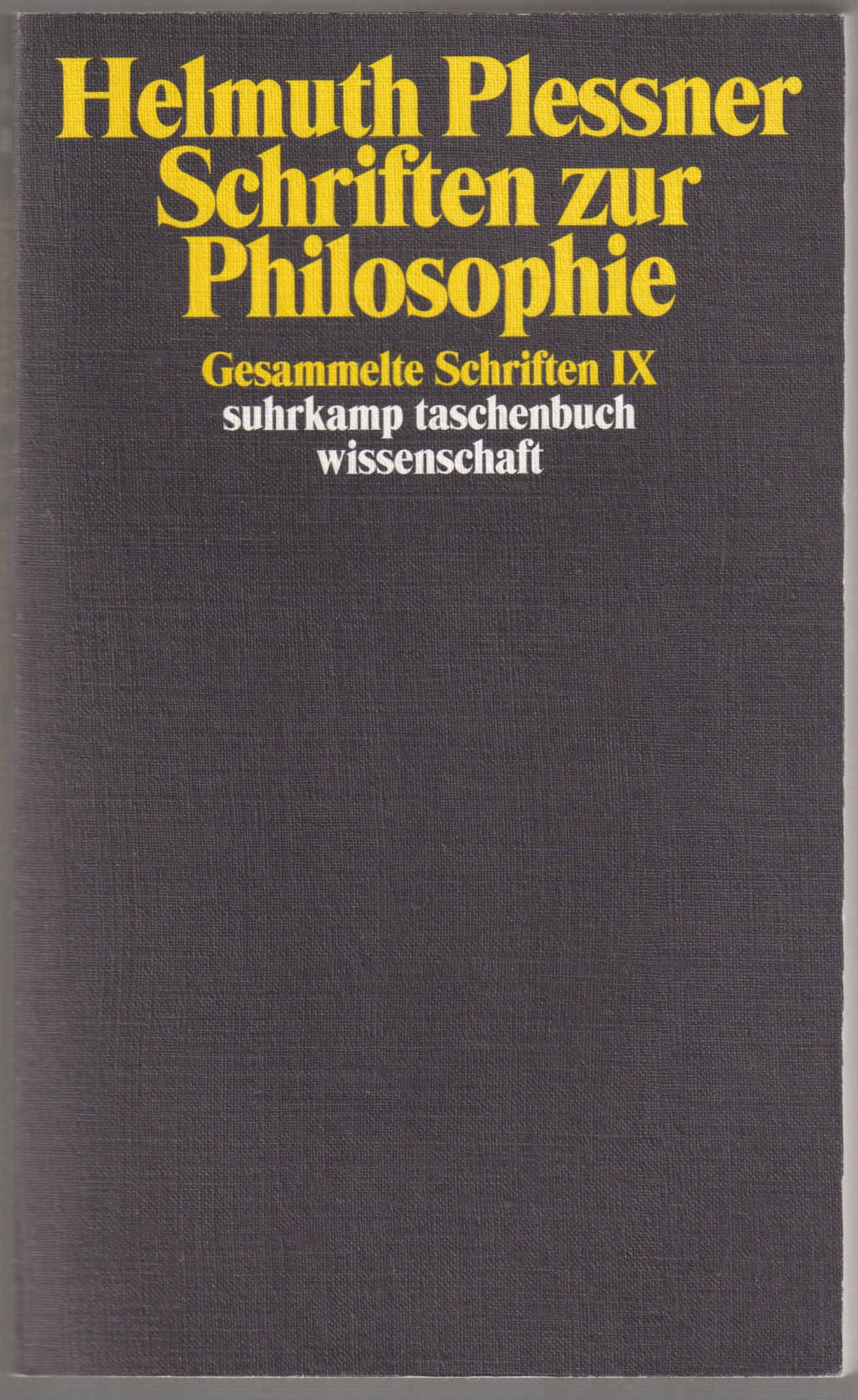 Schriften zur Philosophie