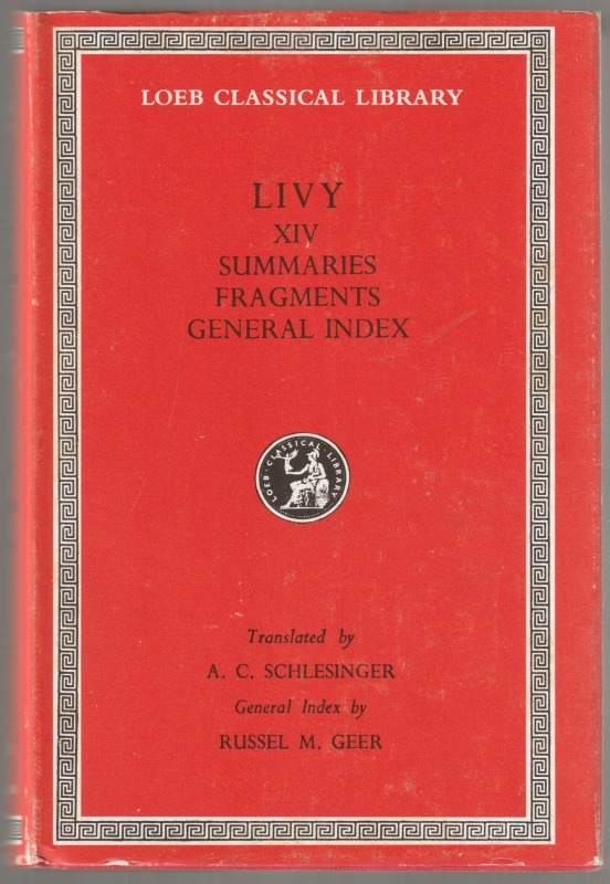 Livy v. 14 ; Summaries, fragments, general index
