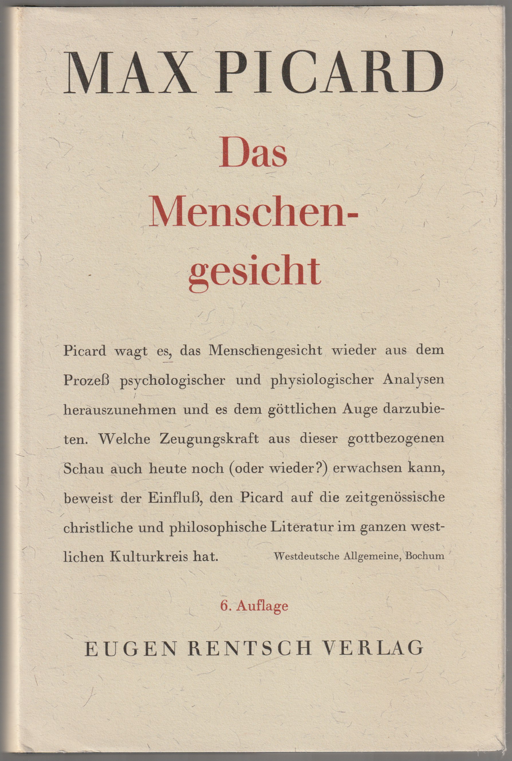 Das Menschengesicht. Das Menschengesicht.