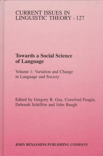 Variation and change in language and society