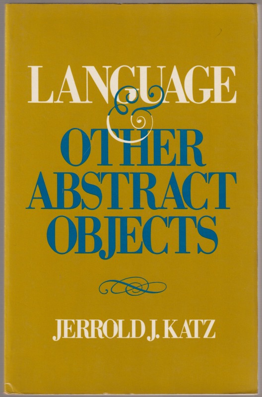 Language and other abstract objects, pbk.