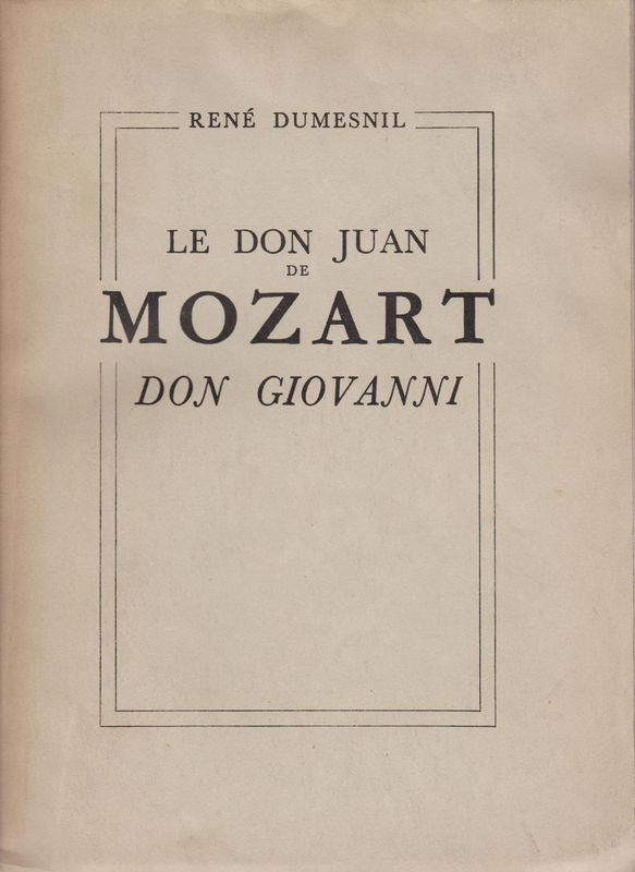 Le Don Juan de Mozart.