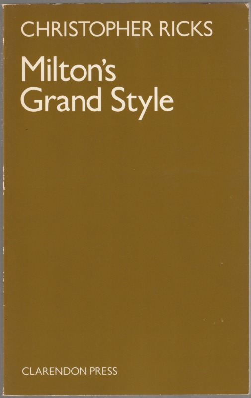 Milton's grand style.