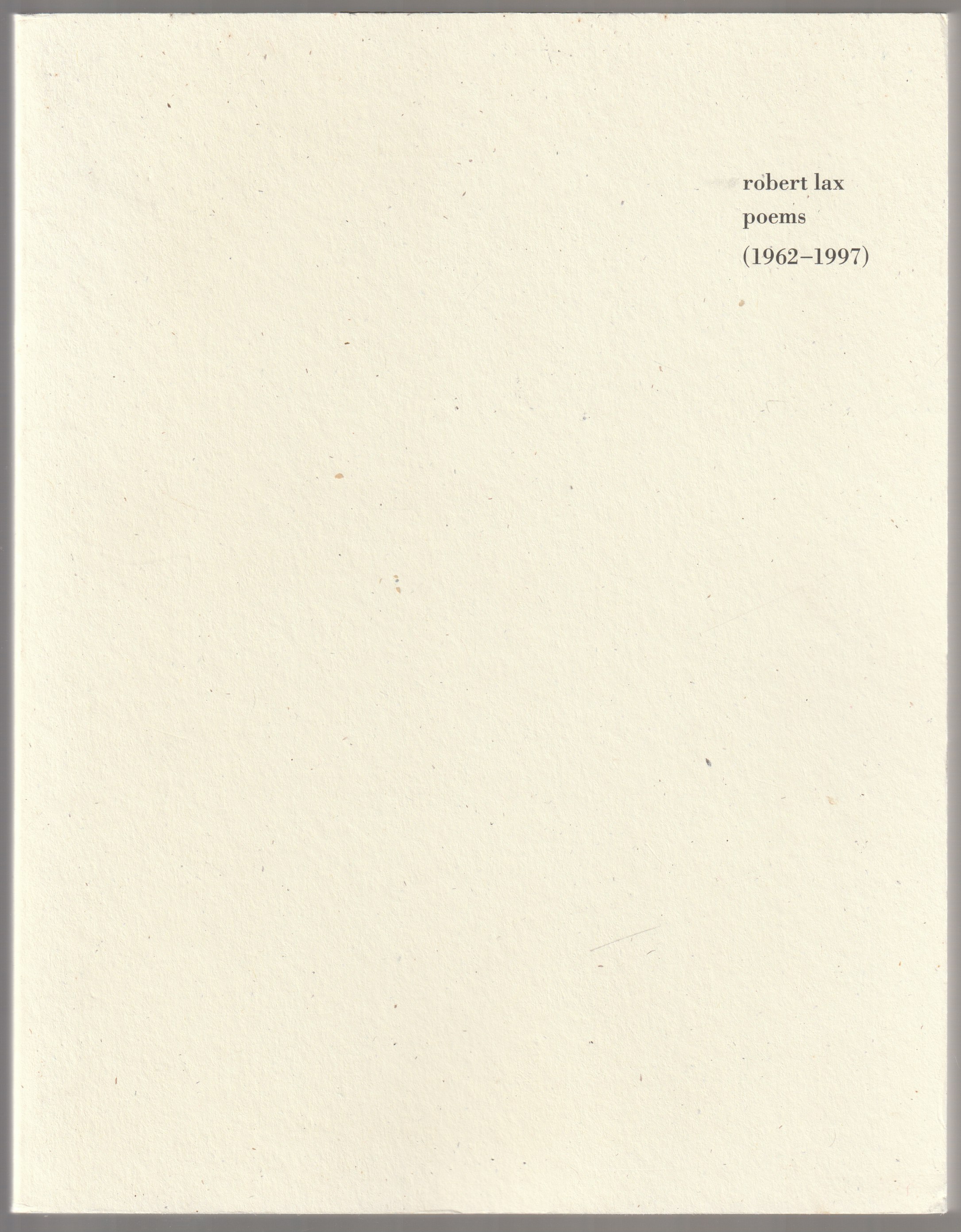 Poems (1962-1997).