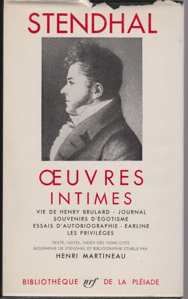 OEuvres intimes (Stendhal: 3)