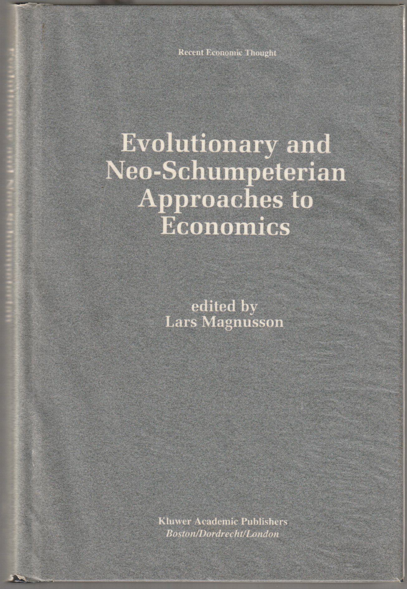 Evolutionary and neo-Schumpeterian approaches to economics. Evolutionary and neo-Schumpeterian approaches to economics.