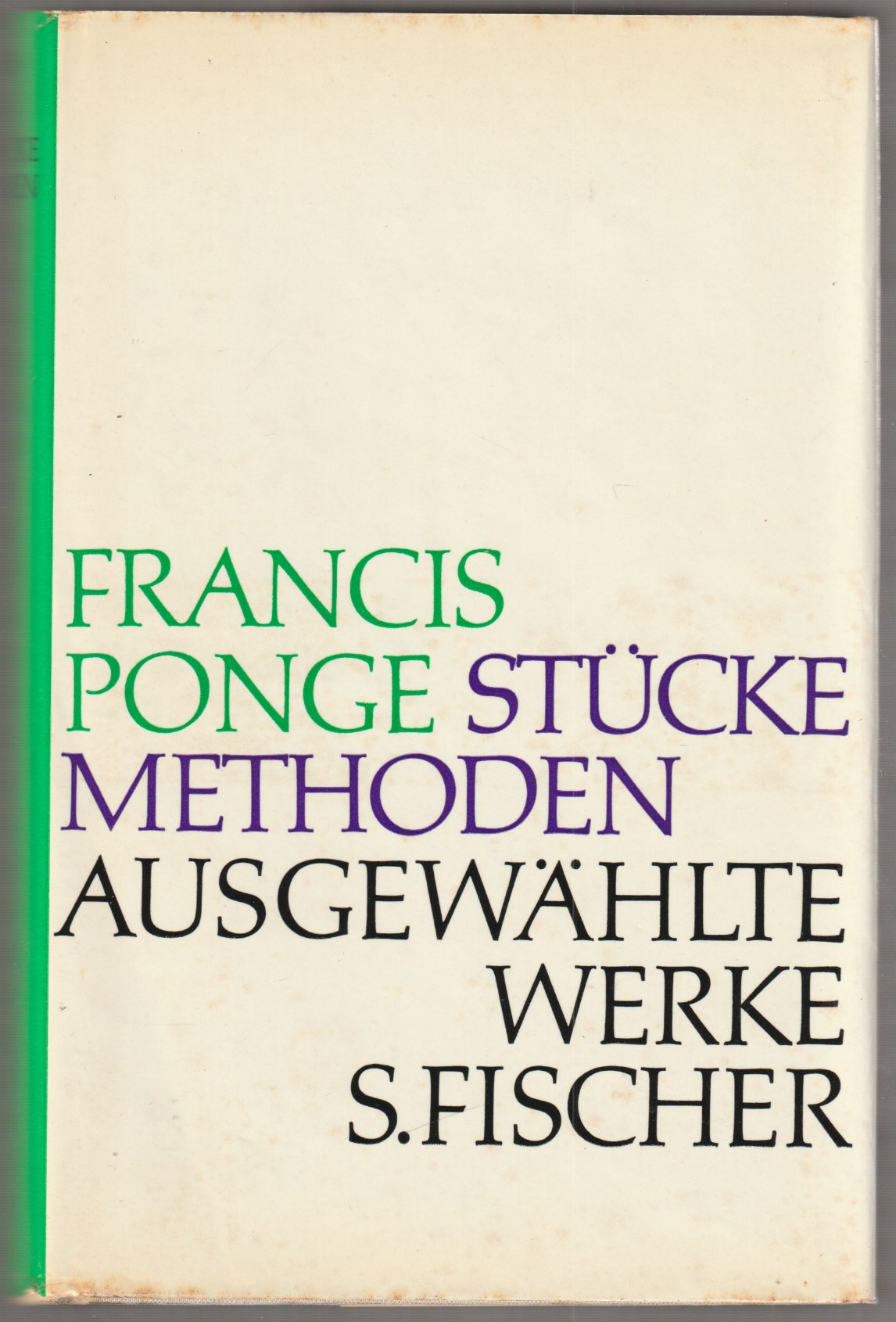 Stucke, Methoden. Stucke, Methoden.