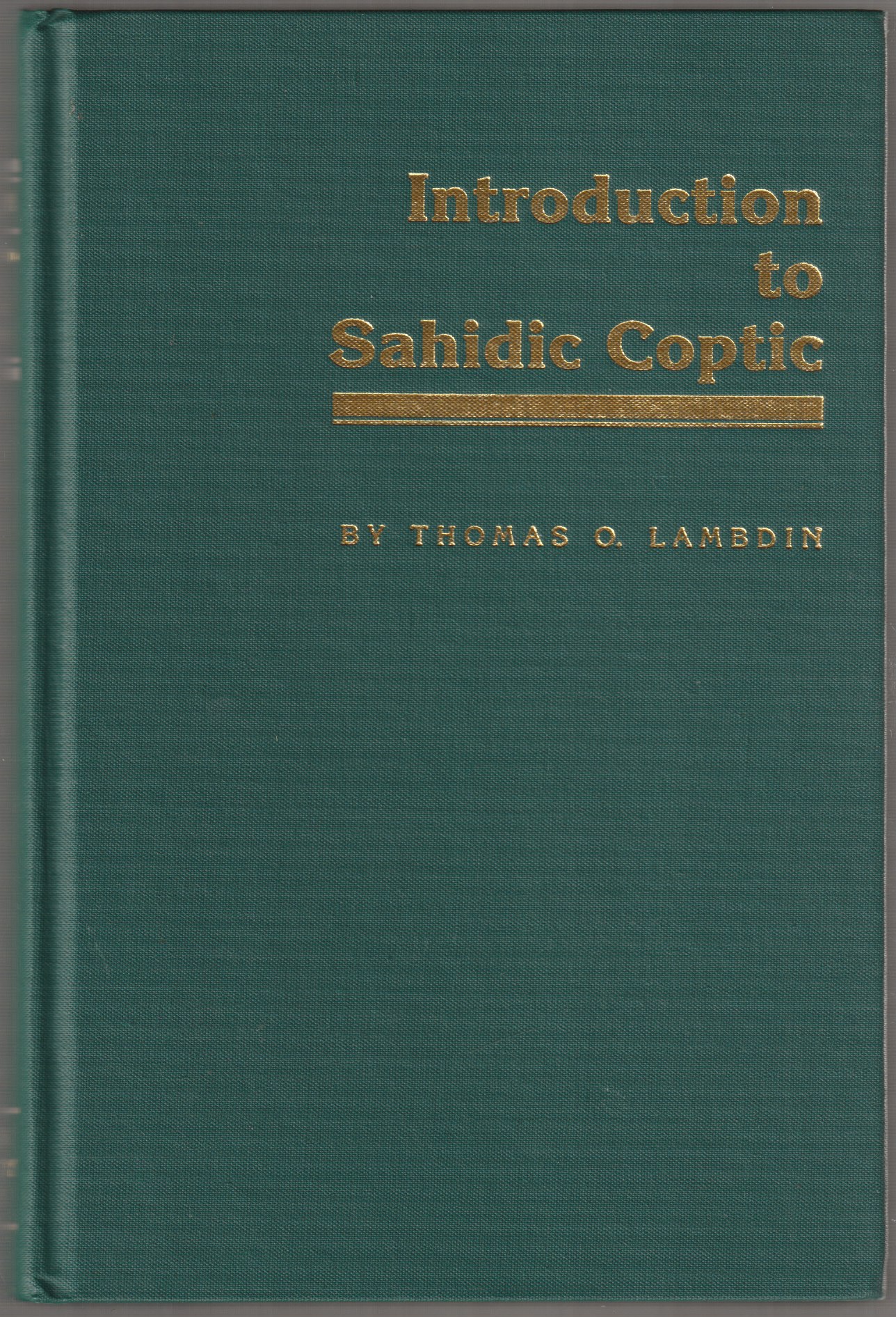 Introduction to Sahidic Coptic. Introduction to Sahidic Coptic.