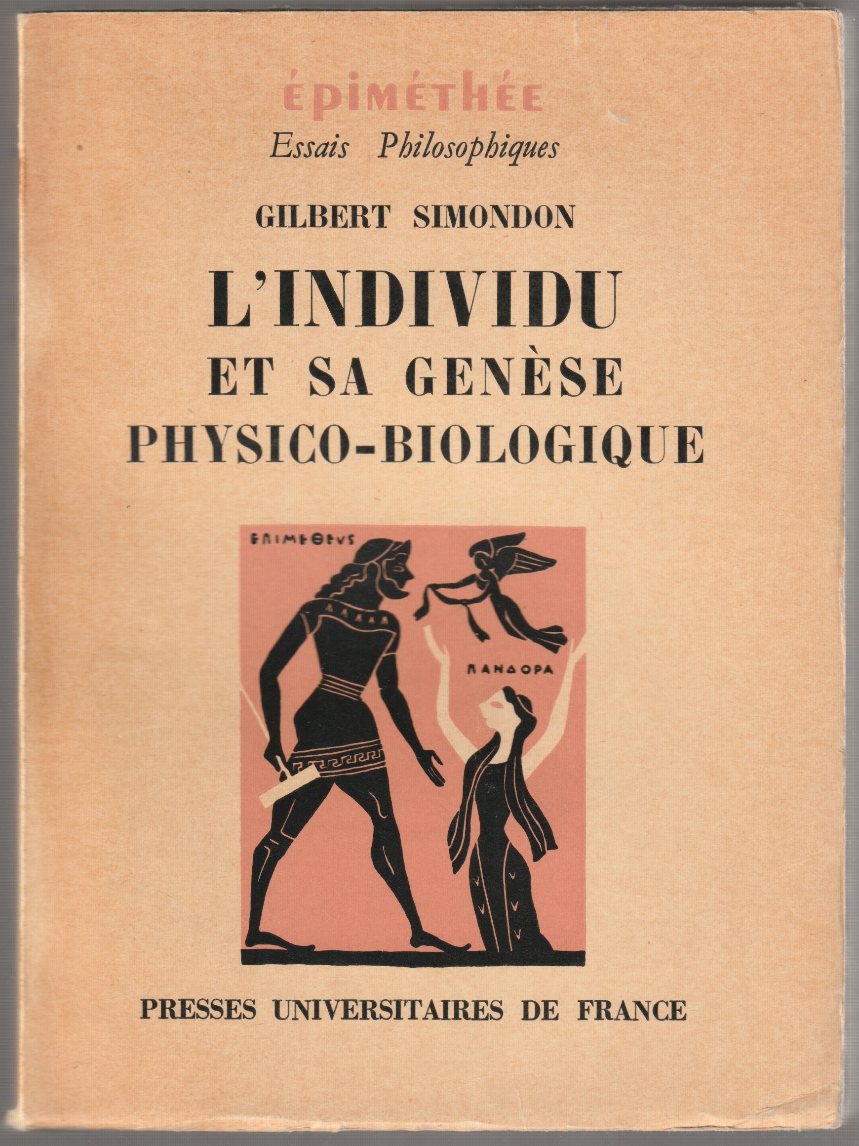 L'individu et sa genese physico-biologique; l'individuation a la lumiere des notions de forme et d'information. L'individu et sa genese physico-biologique; l'individuation a la lumiere des notions de forme et d'information.