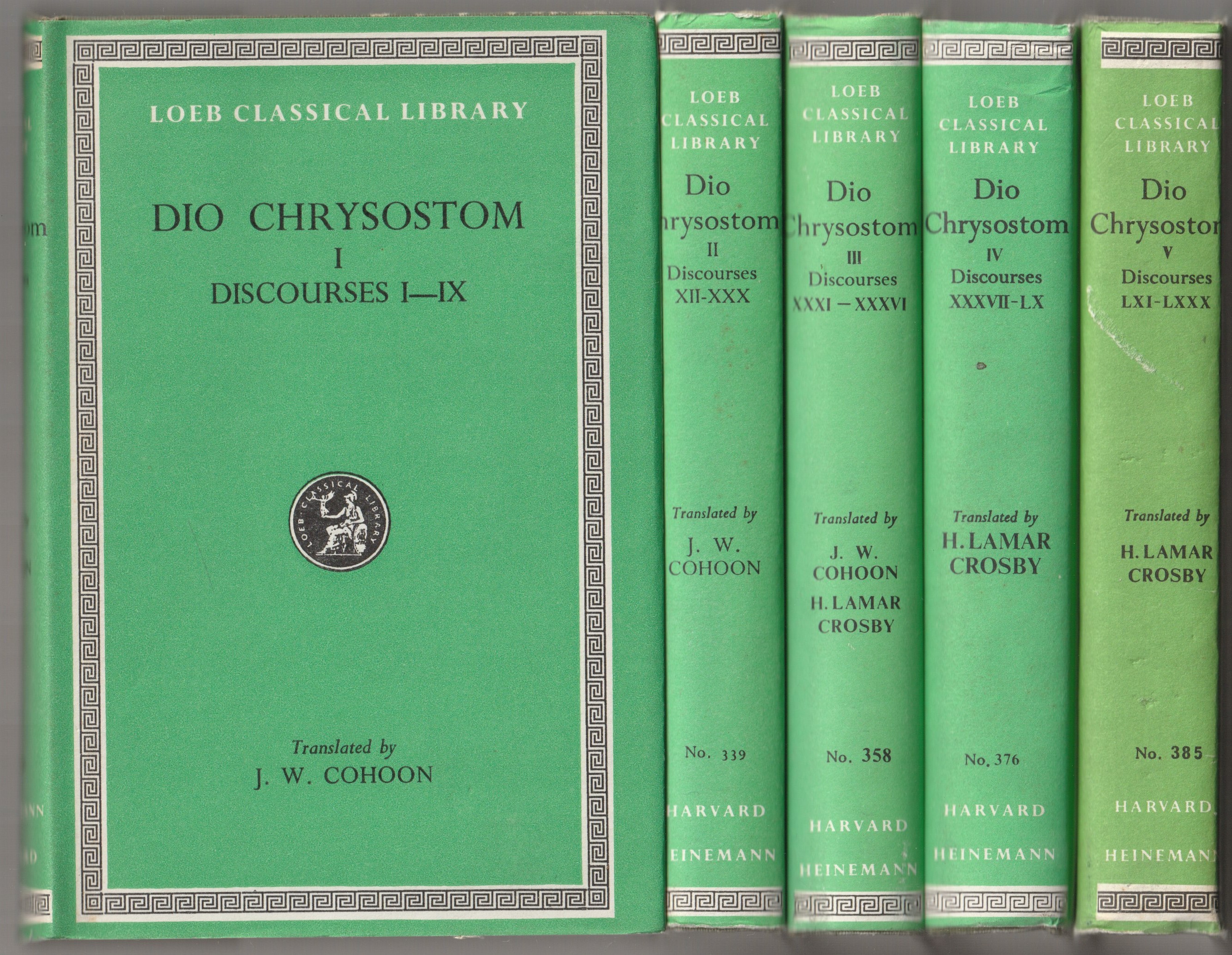 Dio Chrysostom, 1-5 Dio Chrysostom, 1-5