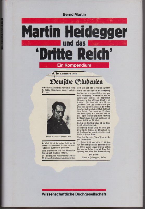 Martin Heidegger und das 'Dritte Reich' : ein Kompendium. Martin Heidegger und das 'Dritte Reich' : ein Kompendium.