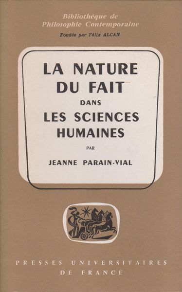 La nature du fait dans les sciences humaines