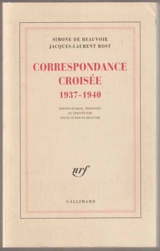 Correspondance croisee, 1937-1940 Correspondance croisee, 1937-1940