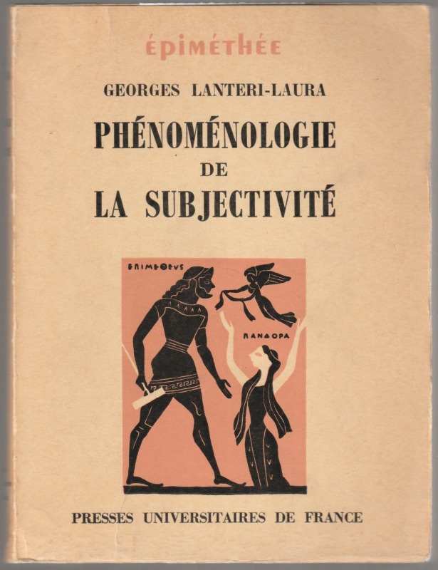 Phenomenologie de la subjectivite Phenomenologie de la subjectivite