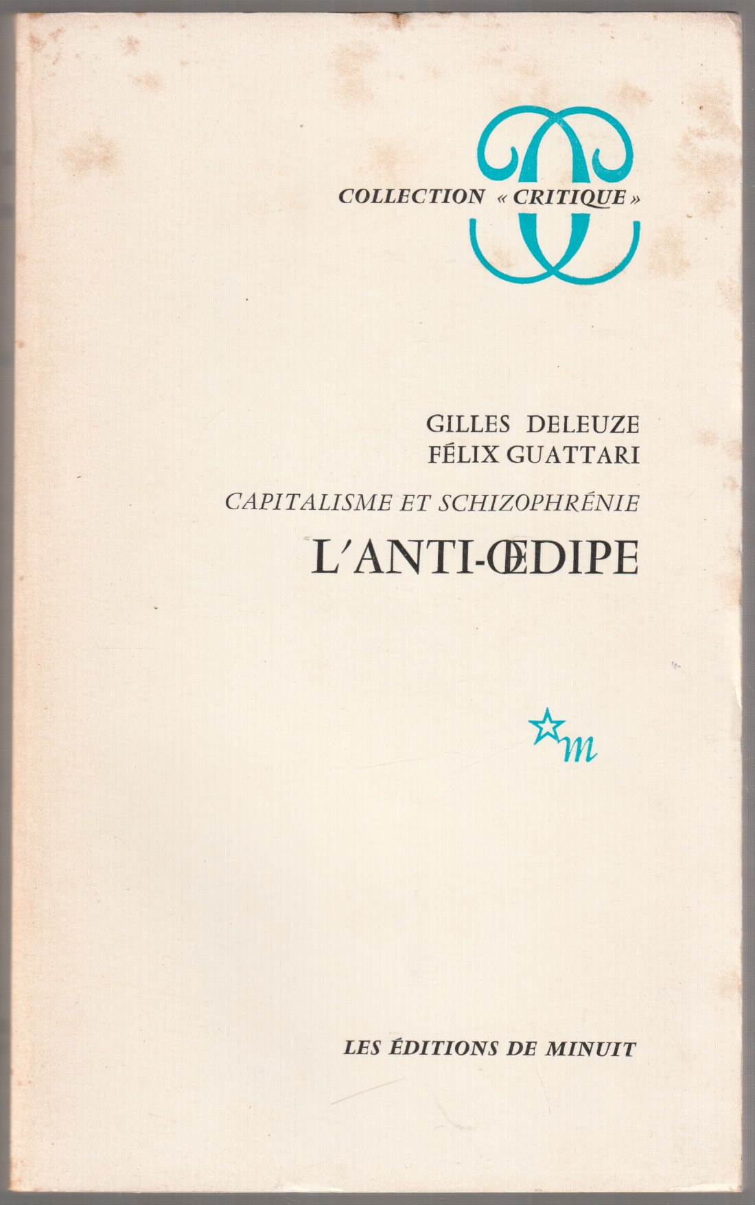 L'anti-OEdipe L'anti-OEdipe