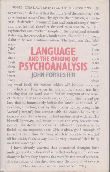Language and the origins of psychoanalysis. hardcover Language and the origins of psychoanalysis. hardcover