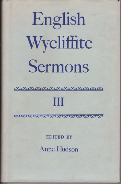 English Wycliffite sermons vol3. English Wycliffite sermons vol3.