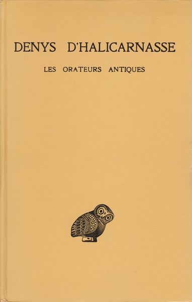 Les orateurs antiques.