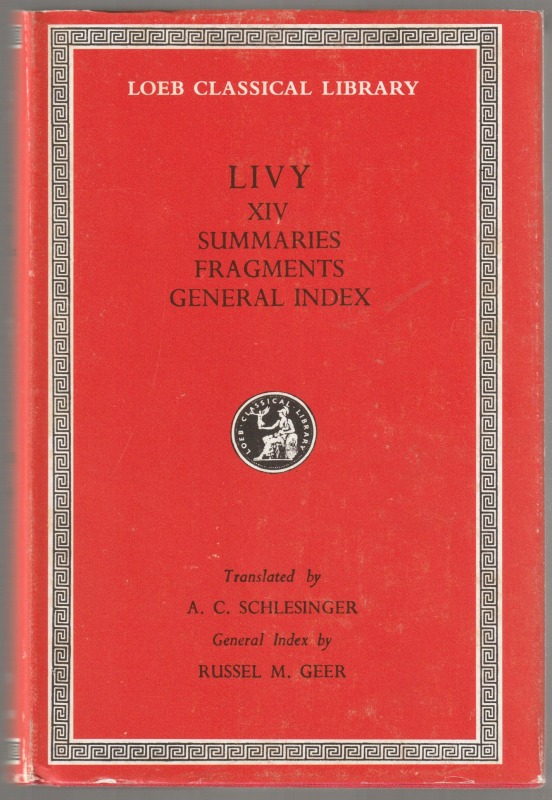 Livy v. 14 ; Summaries, fragments, general index Livy v. 14 ; Summaries, fragments, general index