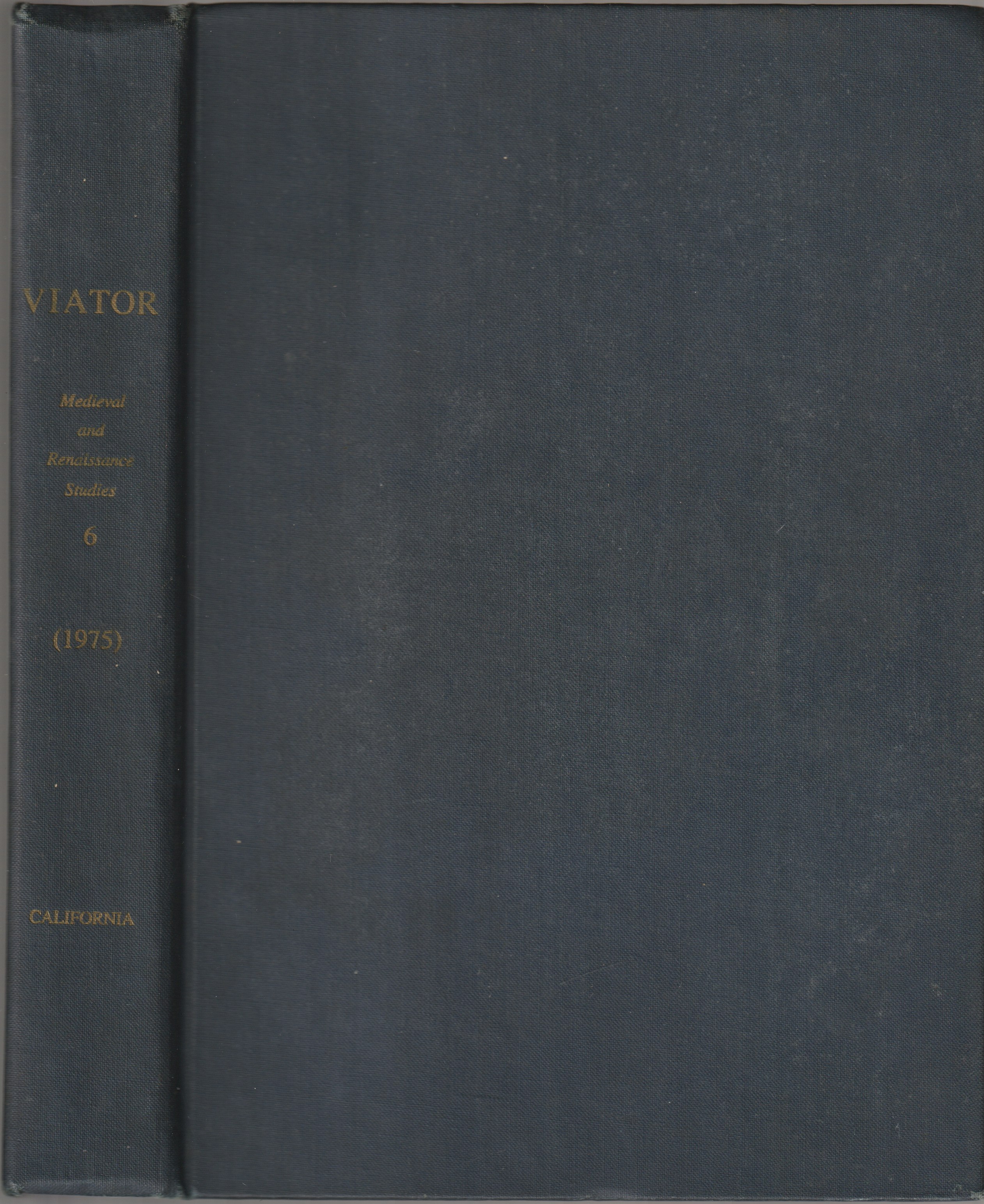 Viator : medieval and Renaissance studies. Vol.6 : 1975. Viator : medieval and Renaissance studies. Vol.6 : 1975.