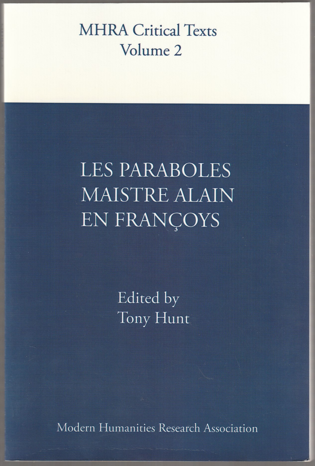 Les Paraboles Maistre Alain en Francoys Les Paraboles Maistre Alain en Francoys