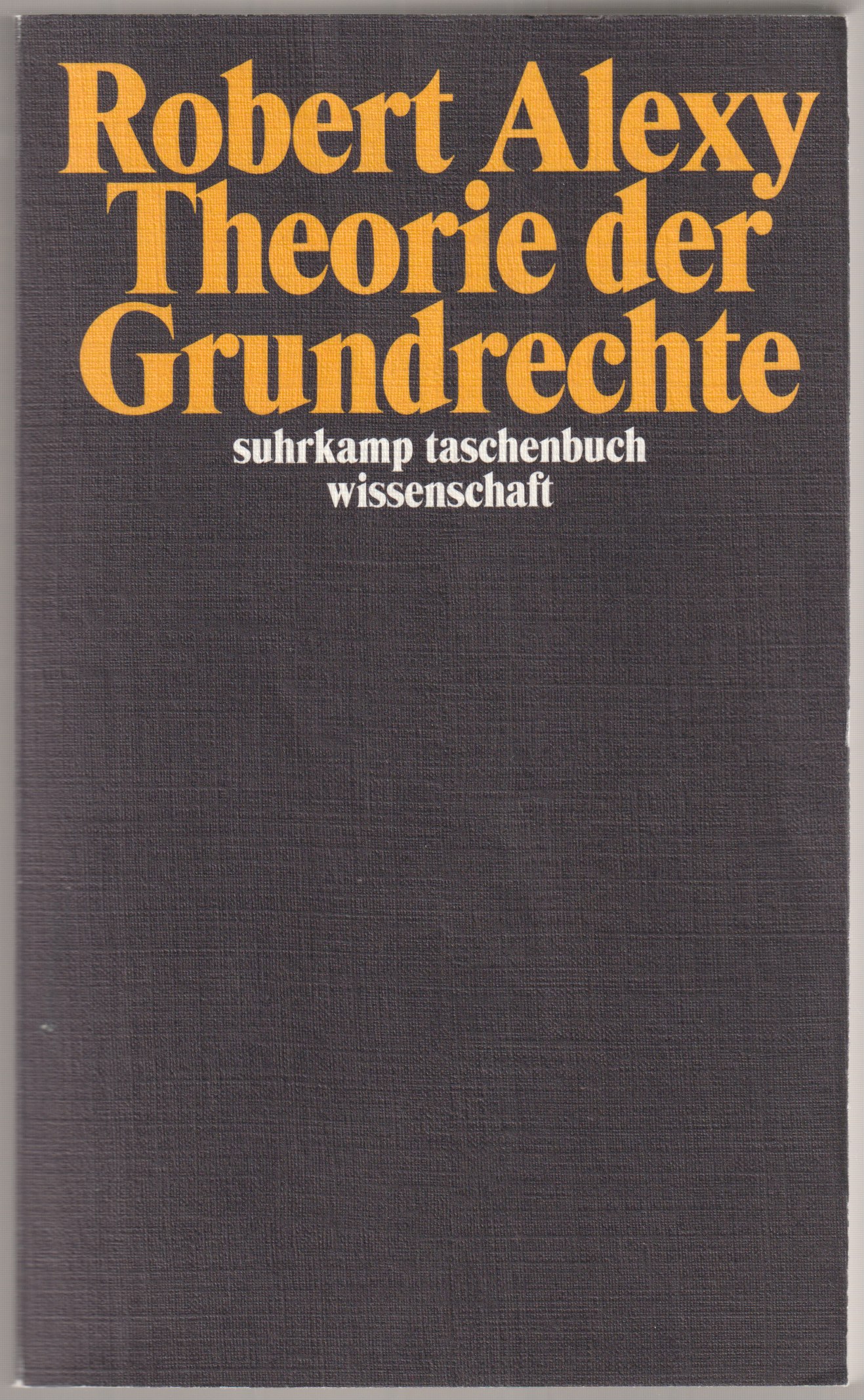 Theorie der Grundrechte. Theorie der Grundrechte.
