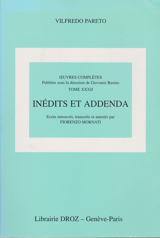 Inedits et addenda : ouvres completes ; 32 Inedits et addenda : ouvres completes ; 32