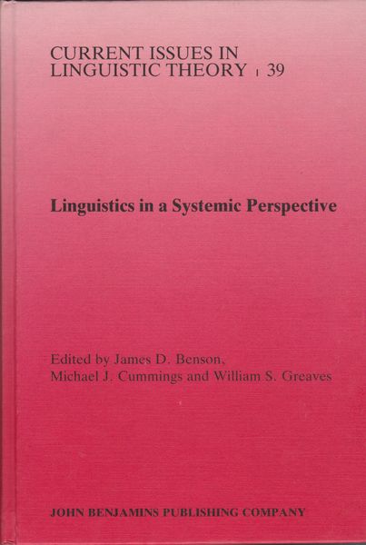 Linguistics in a systemic perspective Linguistics in a systemic perspective