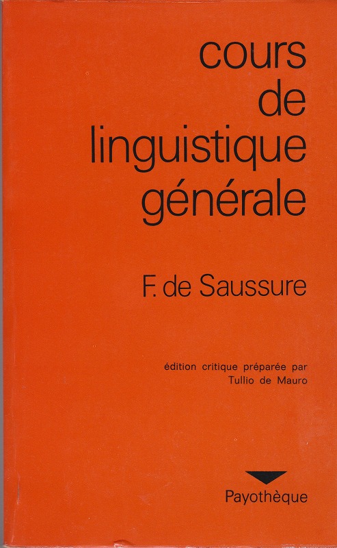 Cours de linguistique generale Cours de linguistique generale