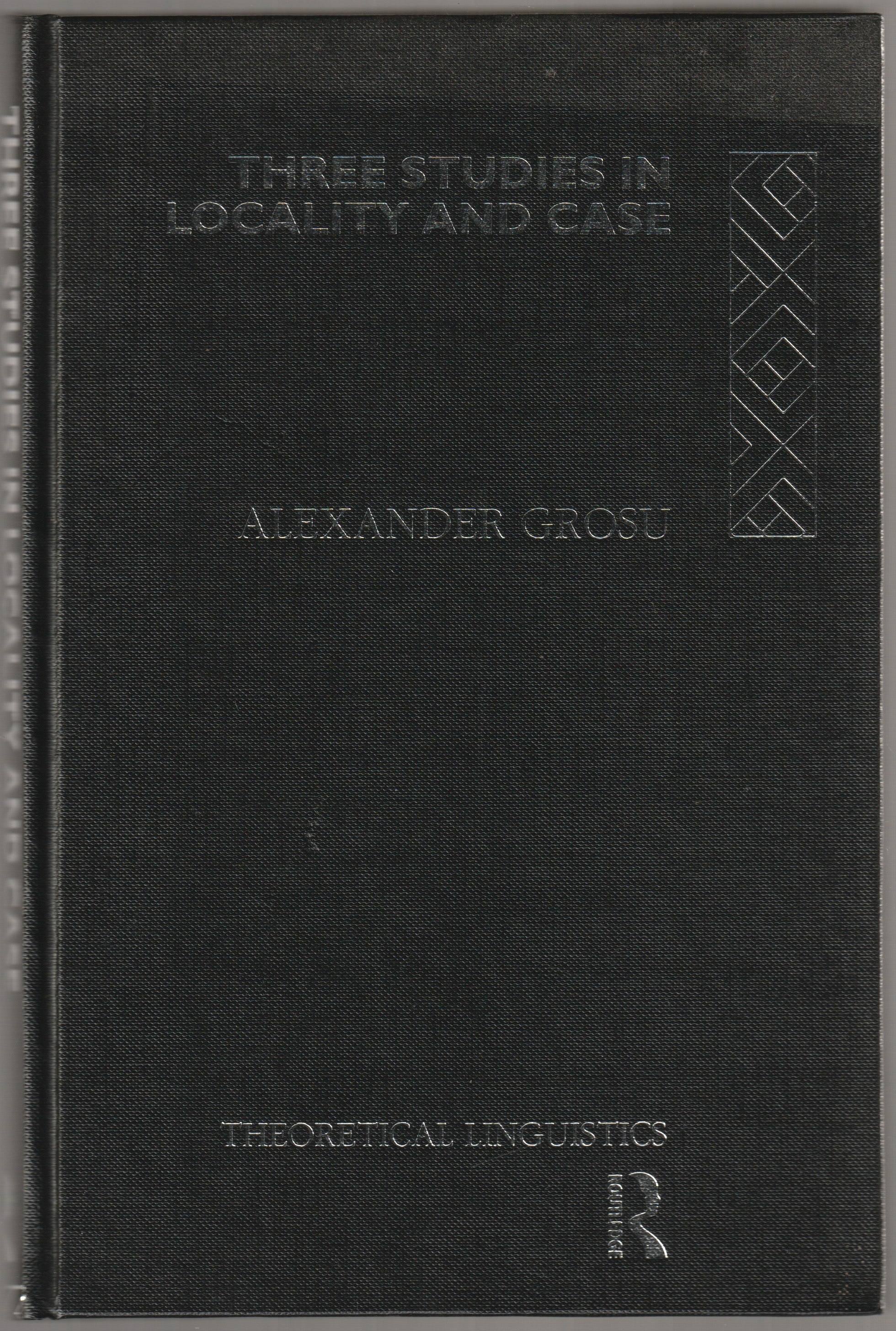 Three studies in locality and case. Three studies in locality and case.