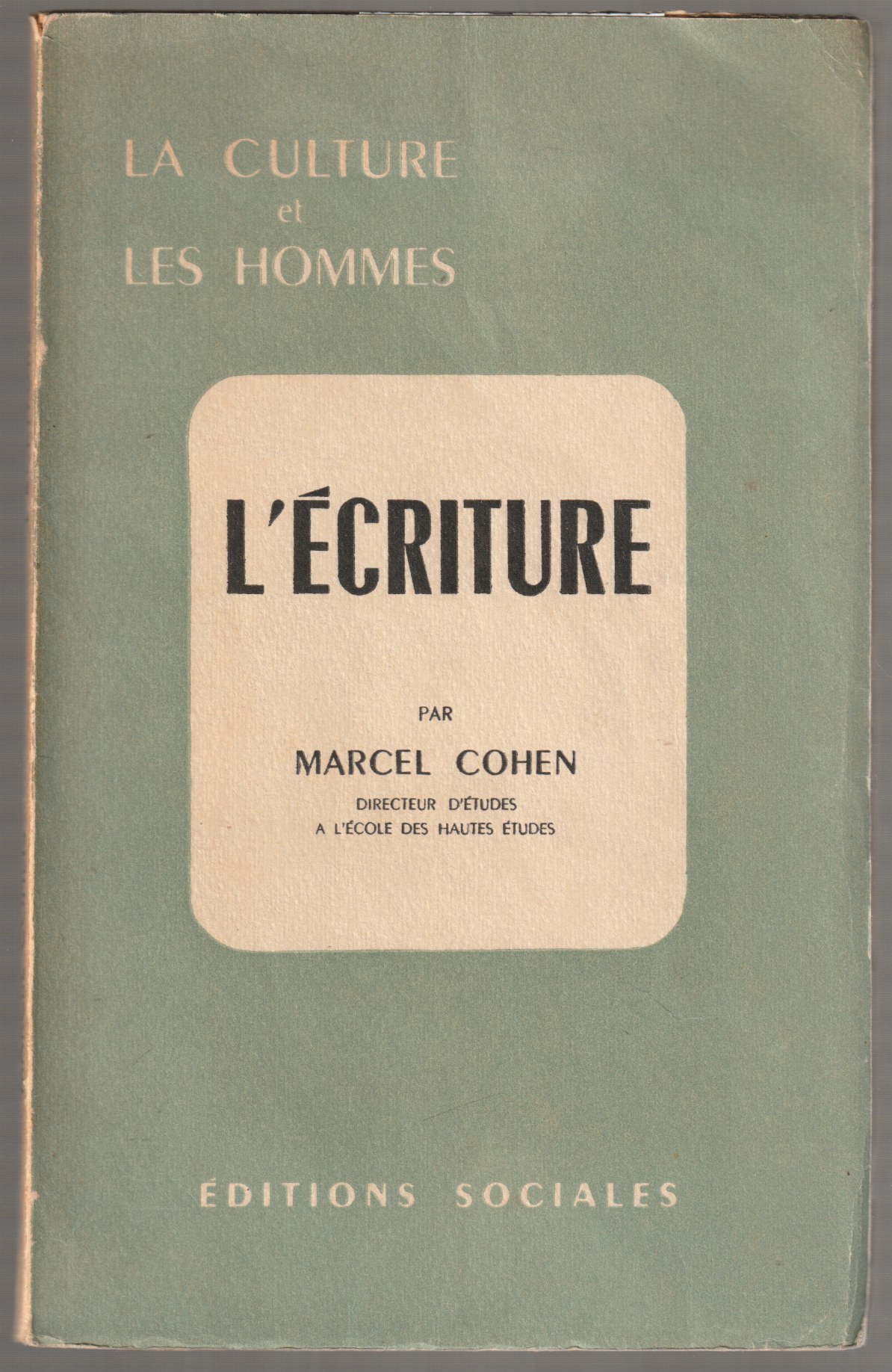L'ecriture. L'ecriture.