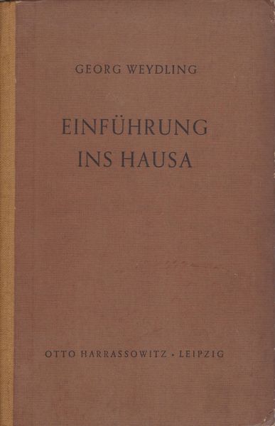 Einfuhrung ins Hausa. Einfuhrung ins Hausa.