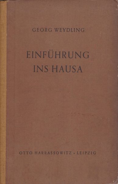 Einfuhrung ins Hausa.