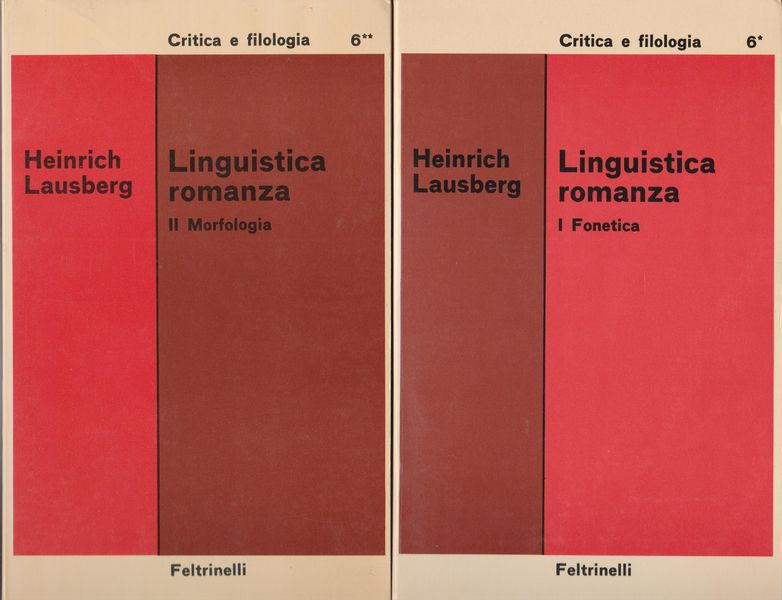 Linguistica romanza, 1: Fonetica ; 2: Morfologia Linguistica romanza, 1: Fonetica ; 2: Morfologia