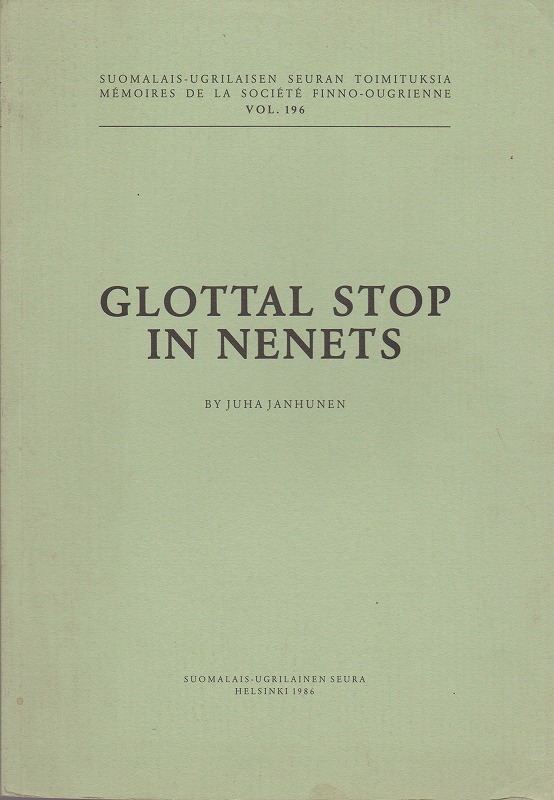 Glottal stop in Nenets Glottal stop in Nenets