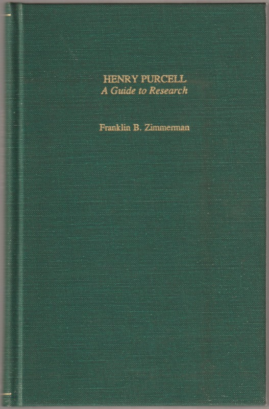 Henry Purcell : a guide to research Henry Purcell : a guide to research