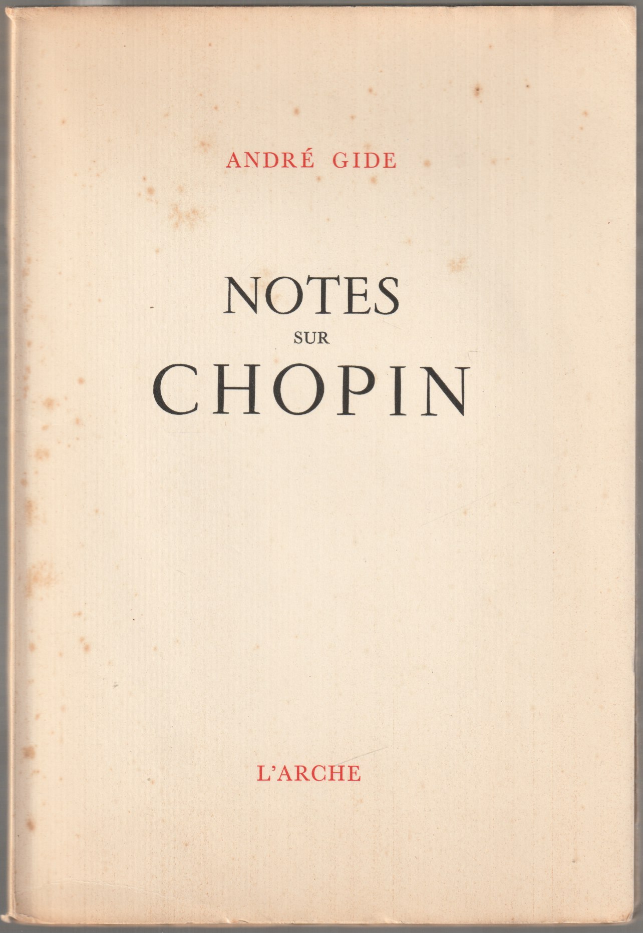 Notes sur Chopin. Notes sur Chopin.