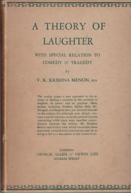 A theory of laughter : with special relation to comedy and tragedy A theory of laughter : with special relation to comedy and tragedy