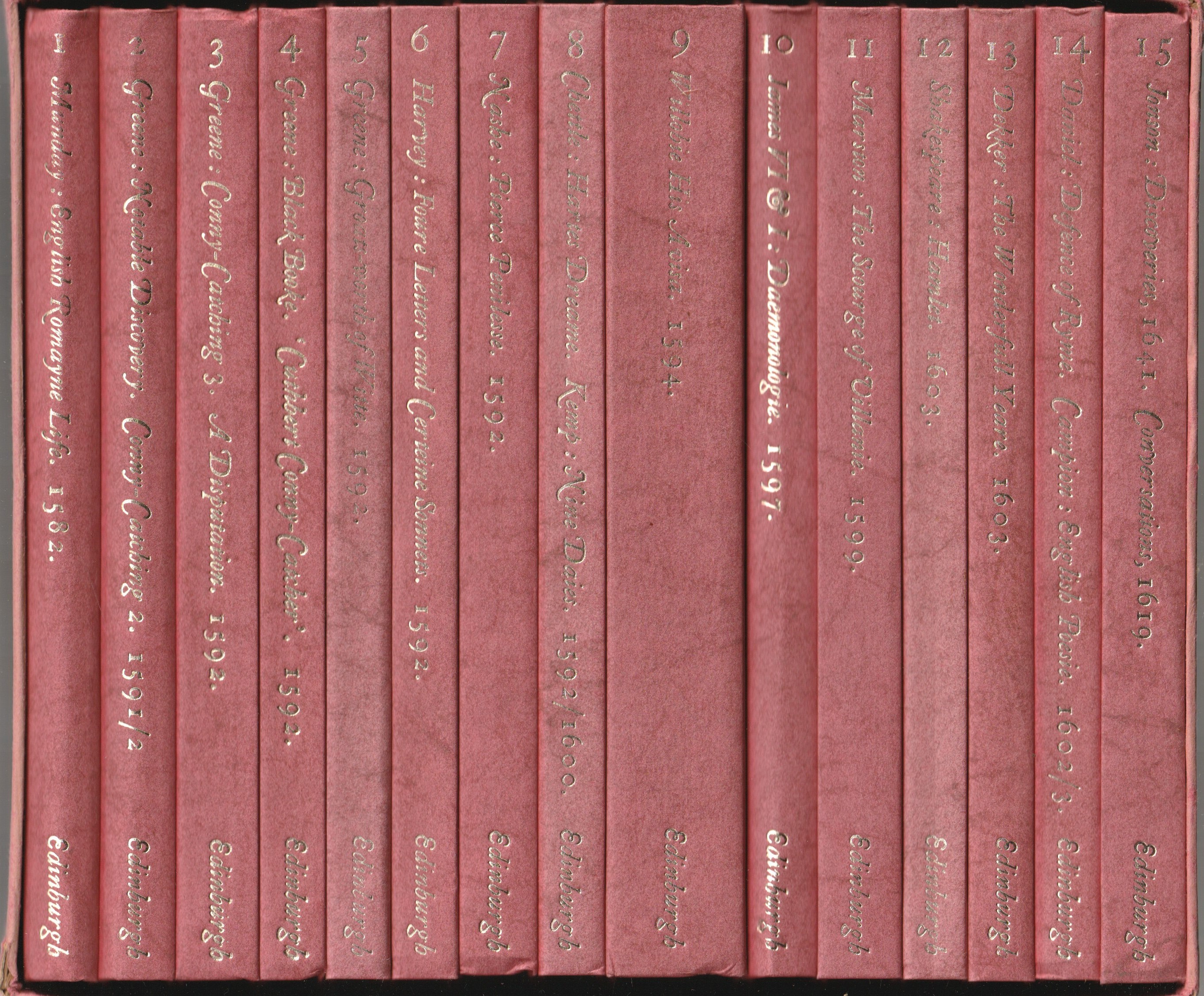 Elizabethan and Jacobean quartos, 1-15 Elizabethan and Jacobean quartos, 1-15