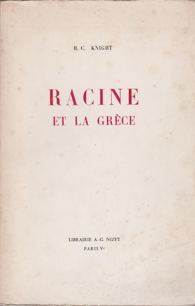 Racine et la Gr〓ce