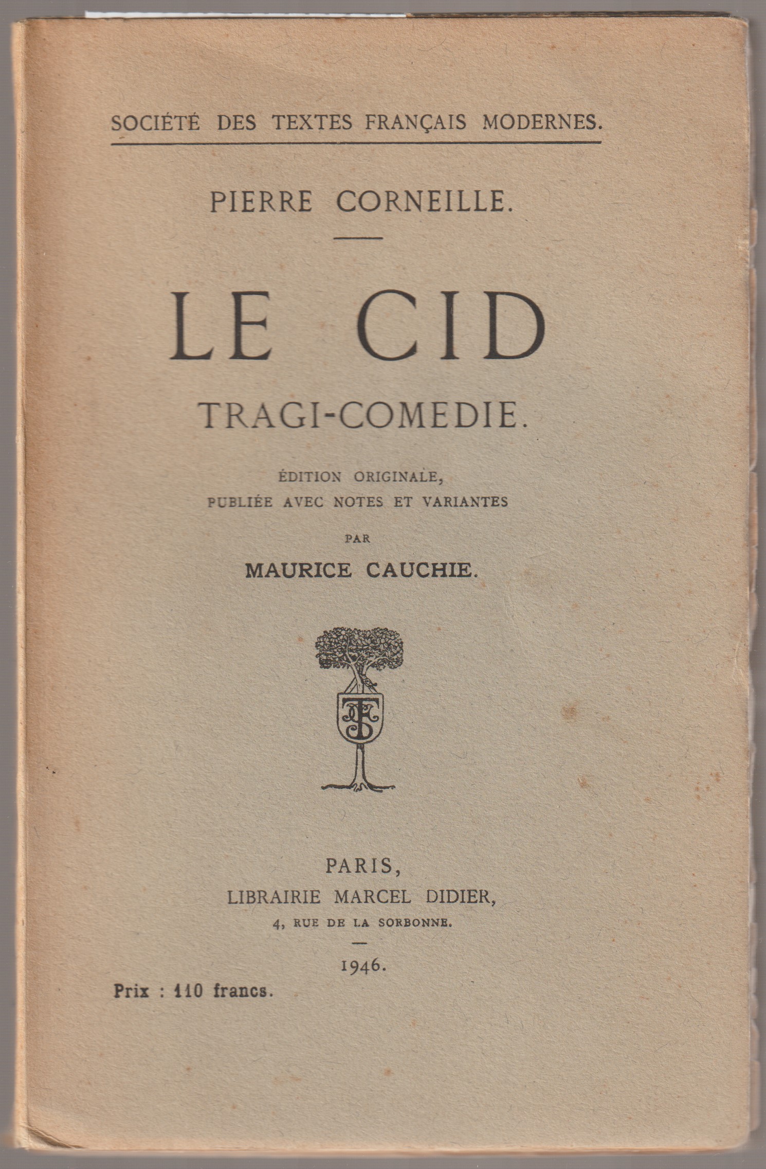 Le cid : tragi-comedie