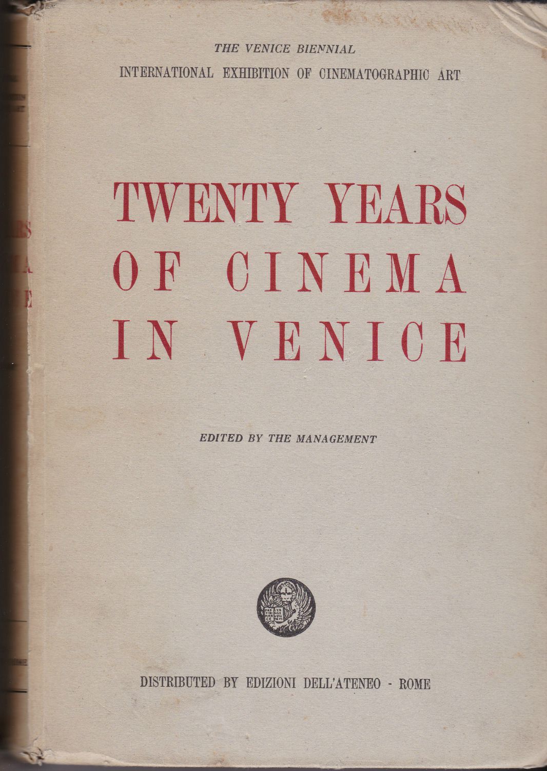 Twenty years of cinema in Venice. Twenty years of cinema in Venice.