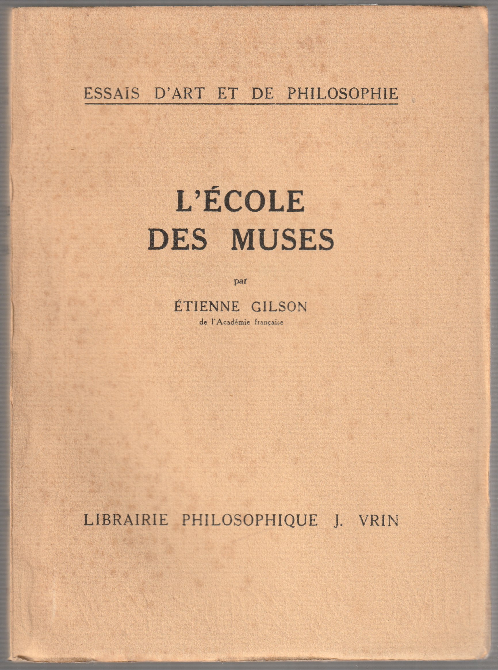 L'ecole des muses. L'ecole des muses.