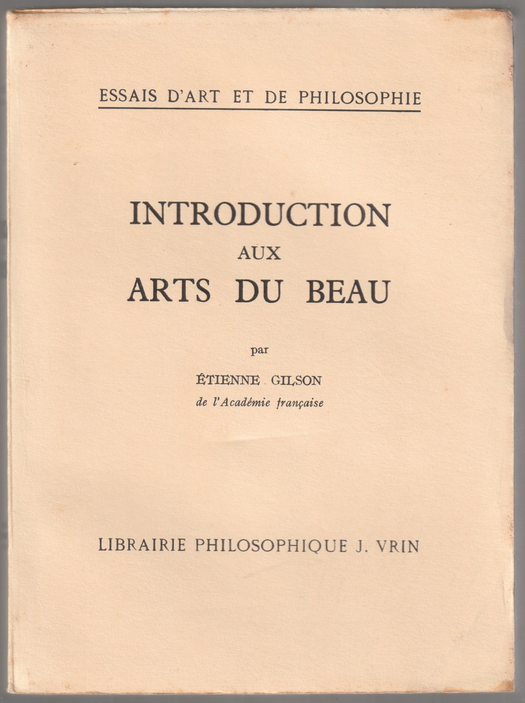 Introduction aux arts du beau.