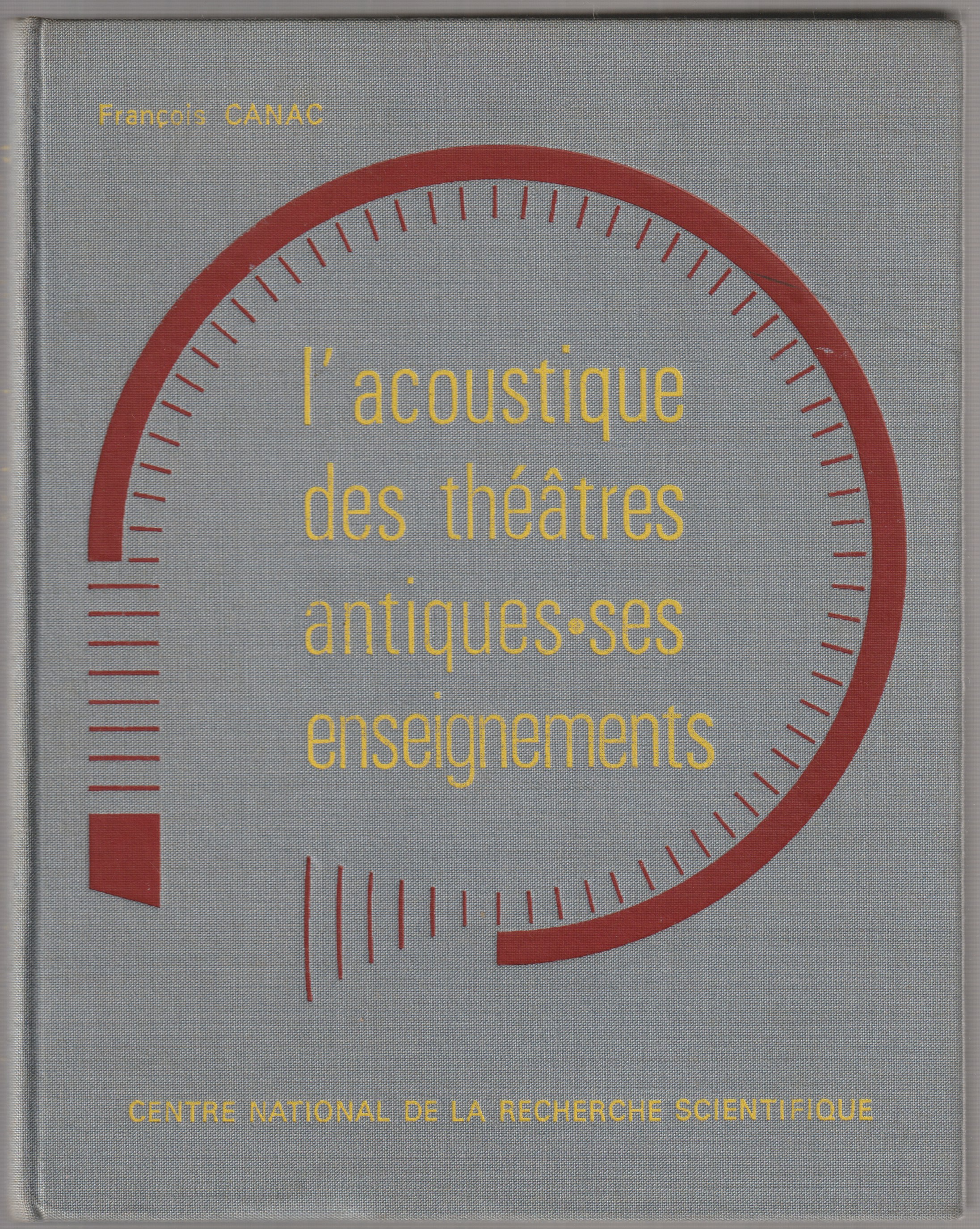 L'acoustique des theatres antiques, ses enseignements.