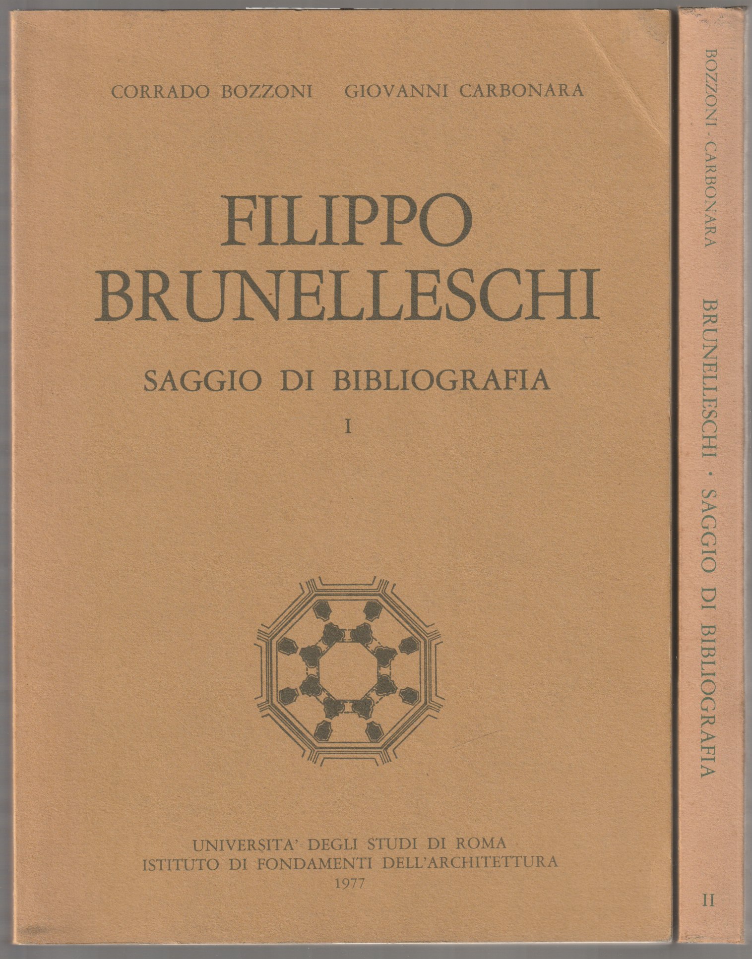 Filippo Brunelleschi : saggio di bibliografia., 1-2 Filippo Brunelleschi : saggio di bibliografia., 1-2